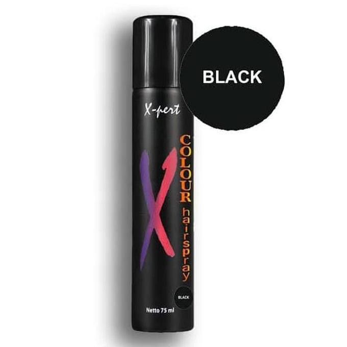 T3RMUR@H Xpert Hair Spray Original Cat Rambut Semprot Sementara Warna Black G00D QU@L1TY
