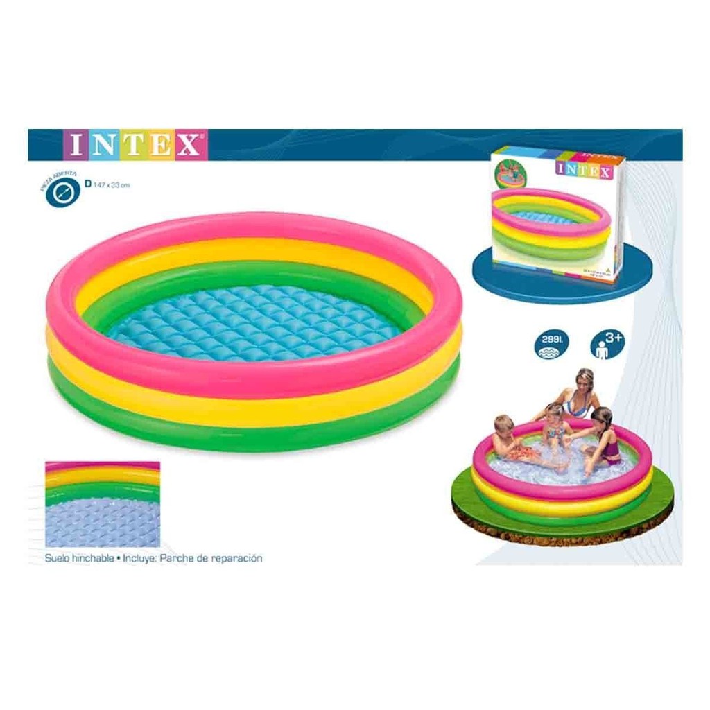 Intex Sunset Glow Pool 147cmX33cm - 57422 Kolam Renang