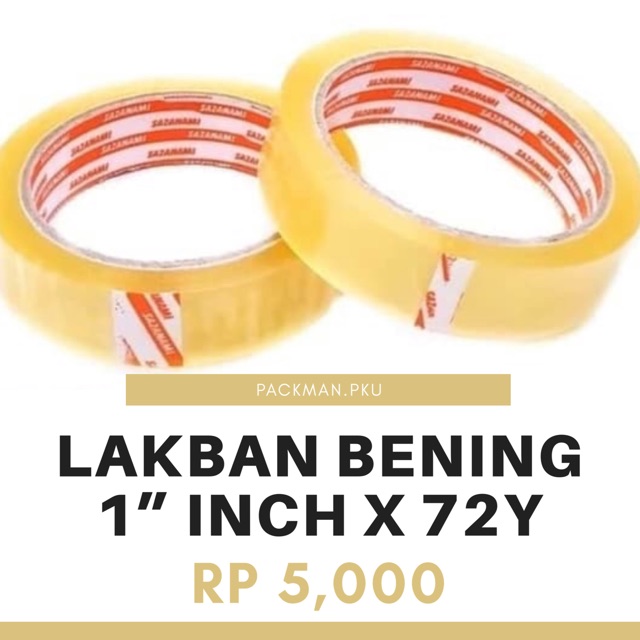 

LAKBAN BENING 1 Inch, ISOLASI BENING