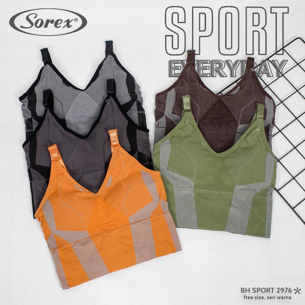 Sport Bra Sorex SP 2976 Everyday Freesize Senam Yoga Zumba Tanpa Kawat