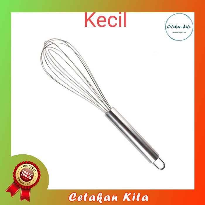Kocokan Telur Stanlies Kecil | kocokan Whisk Balon | Pengocok Telur