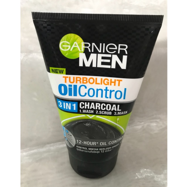 GARNIER MEN TURBOLIGHT OIL CONTROL 3 IN 1 CHARCOAL 100 Ml