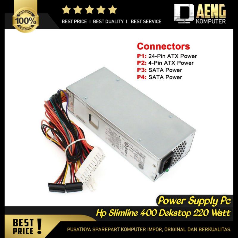 Power Supply Psu Power Suplay PC HP Pavilion Slimline 400 Dekstop PC