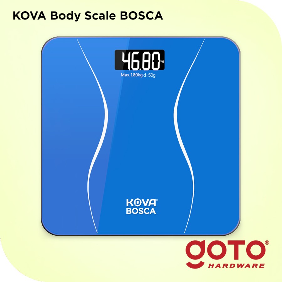 Timbangan Badan Digital GoTo Kova Bosca Body Scale Temperature 180 KG