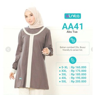  BAJU  BLOUSE ATASAN  SYARI WANITA MUSLIM  NIBRAS ALNITA AA 41 