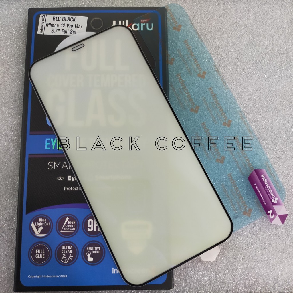 BLUE-RAY HIKARU Tempered Glass IPHONE 12 PRO MAX 6.7inch EYE PROTECTION