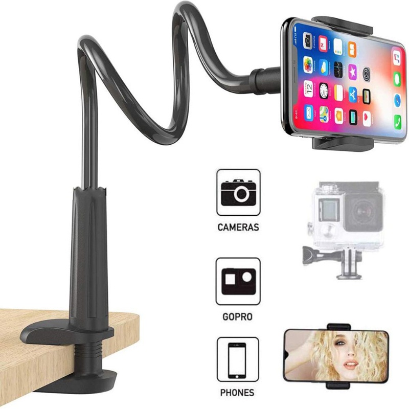 VIVI   Multifunction Camera Gooseneck Desk Mount Portable Adjustable Phone Clamp Bracket Lazy Stand