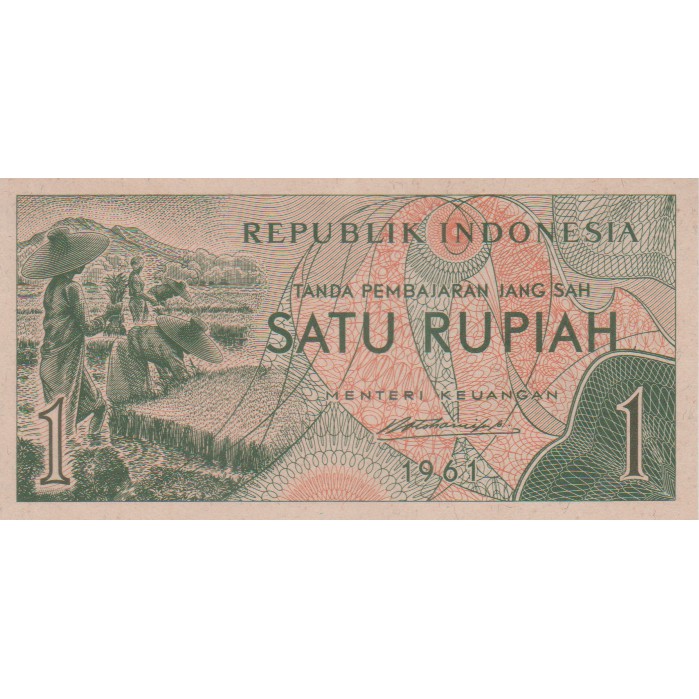 Uang Rp 1 Tahun 1961