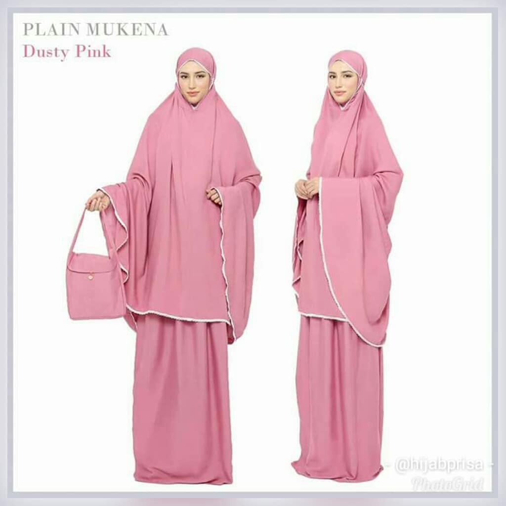 MUKENA POLOS HYGET RENDA / MUKENA POLOS DEWASA BAHAN HYGET