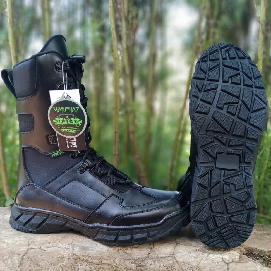 SEPATU PDL MARCHAZ KULIT ASLI SEPATU PDL DINAS TNI POLRI SECURITY SATPAM SEPATU BOOTS PRIA WANITA