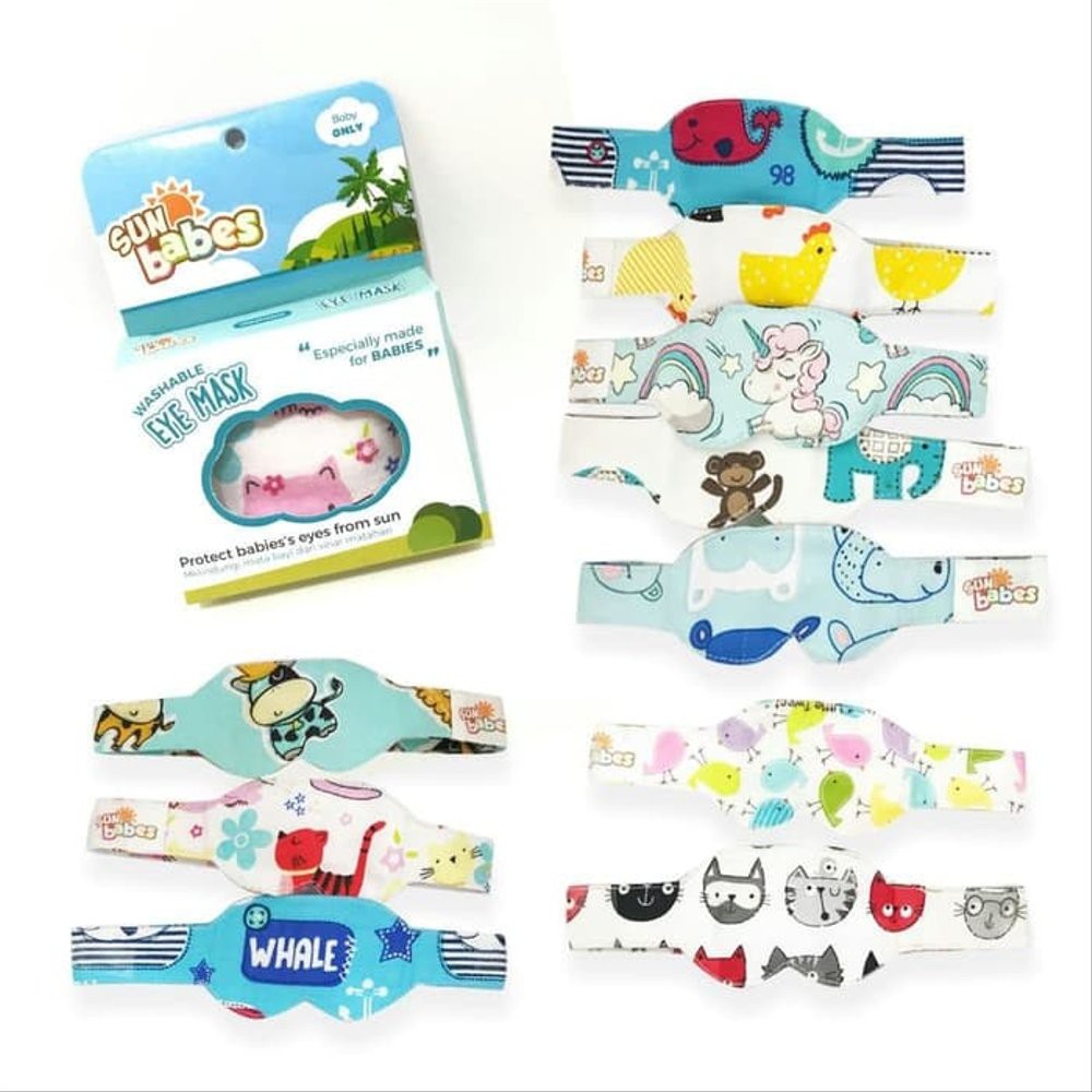 Kacamata Jemur Bayi / Penutup Mata Bayi / Eye Mask Baby Newborn / Perlengkapan Bayi