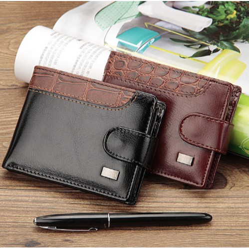 Dompet Pendek Lipat Kulit Pria New Men’s Wallet Baellerry 1078
