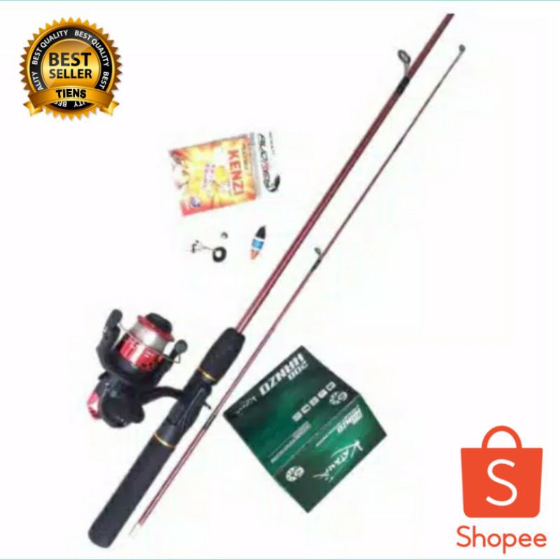 SET ALAT PANCING | MURAH [LENGKAP] JORAN PANJANG 120 CM SAMBUNG 2 FIBER + REEL
