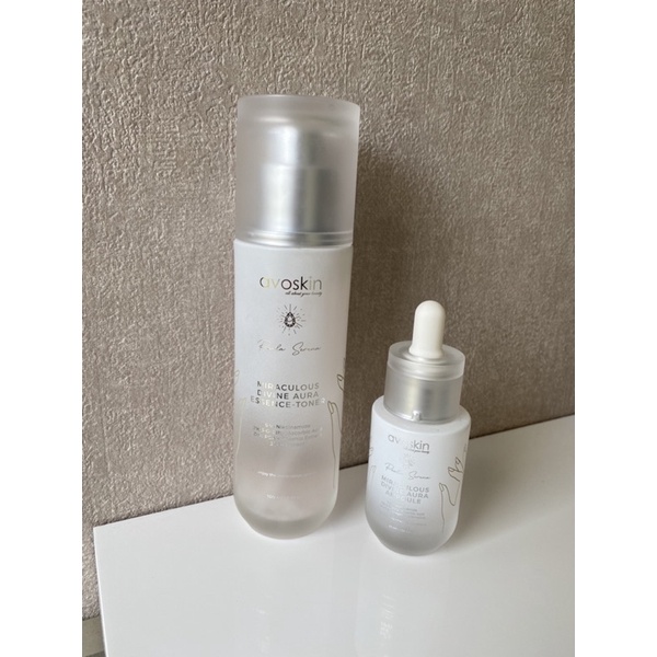 avoskin miraculous divine aura toner & ampoule | avoskin x paola serena