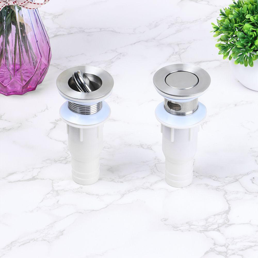 Populer Pembuangan Wastafel Cuci Universal Flap Overflow Desain Lubang Bathtub Stopper