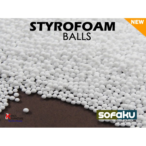 Styrofoam White Balls - Butiran Styrofoam Isi Bean Bag - Isian Boneka