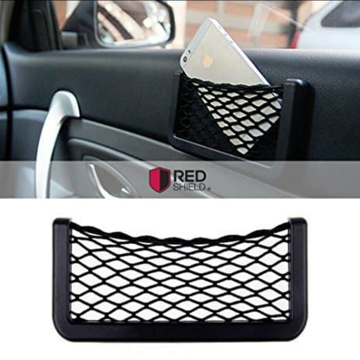 Car Mini Net Pocket Kantung Jaring Mobil Include Double Tape