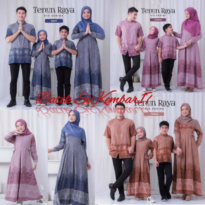 EID SERIES TENUN RAYA COUPLE KELUARGA MAXMARA LUX . SET FAMILY LEBARAN . COUPLE KELUARGA TERBARU . G