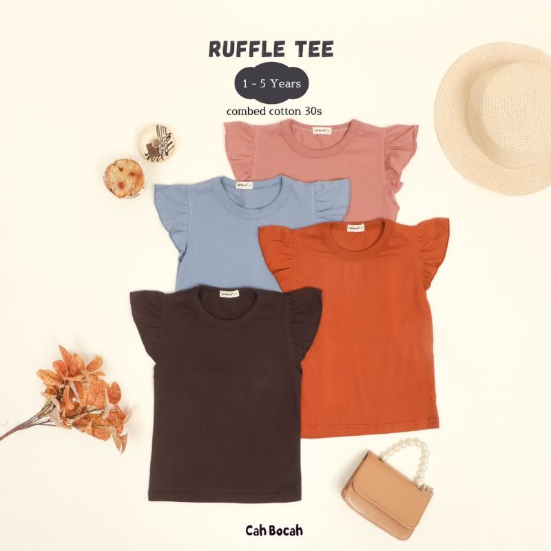 CAH BOCAH - RUFFLE TEE - ATASAN ANAK - BAJU ANAK - KAOS ANAK