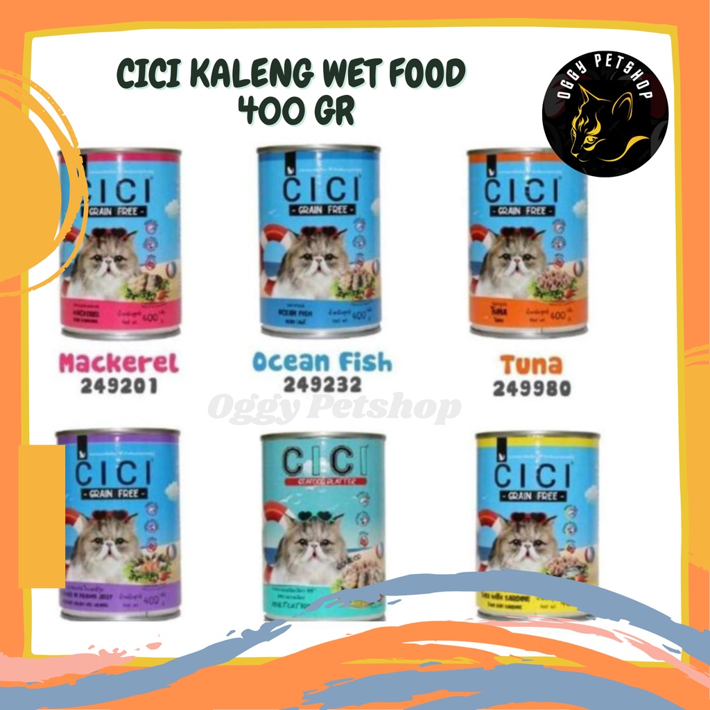 CICI Kaleng 400 gram Adult &amp; Kitten - Makanan Kucing Wetfood Kaleng