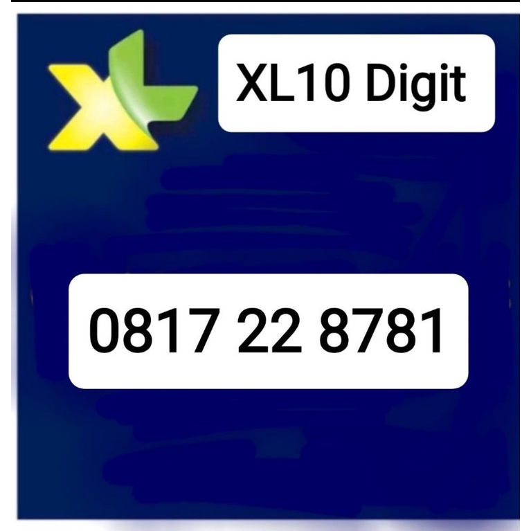 XL 10 digit cantik prabayar