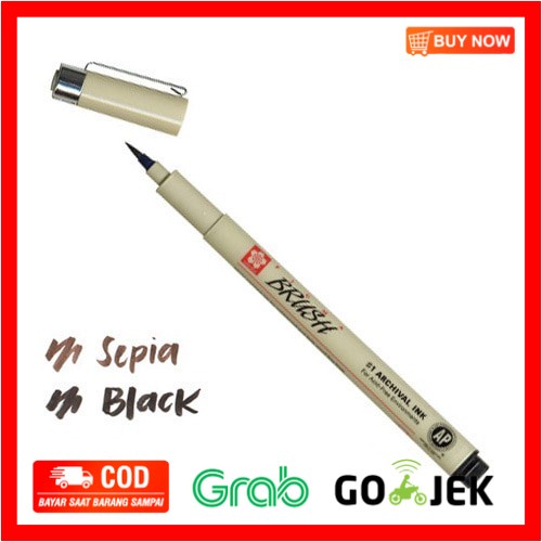 

(BISA COD) Sakura Pigma Brush Pen - Hitam