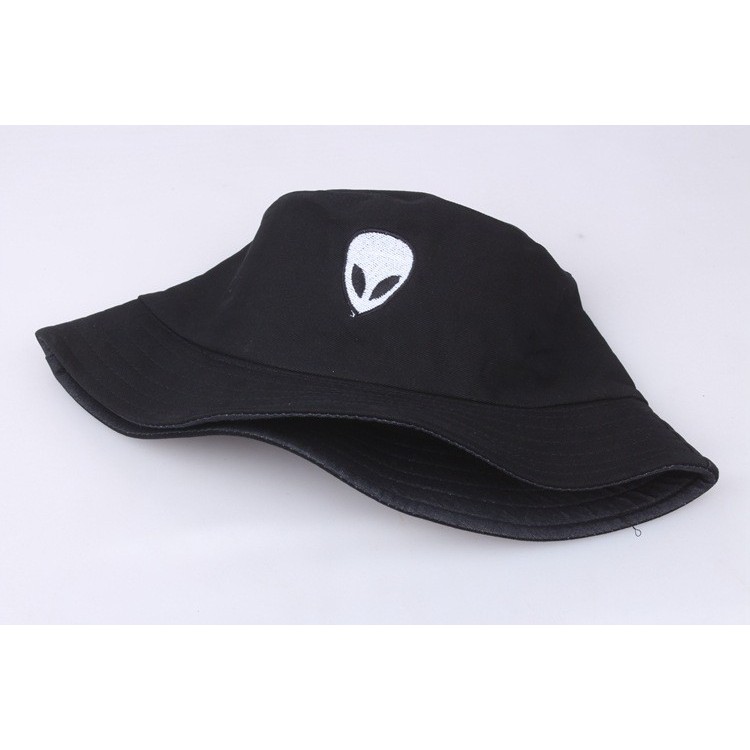 BHAL bucket hat import alien hitam black topi summer fisherman korea