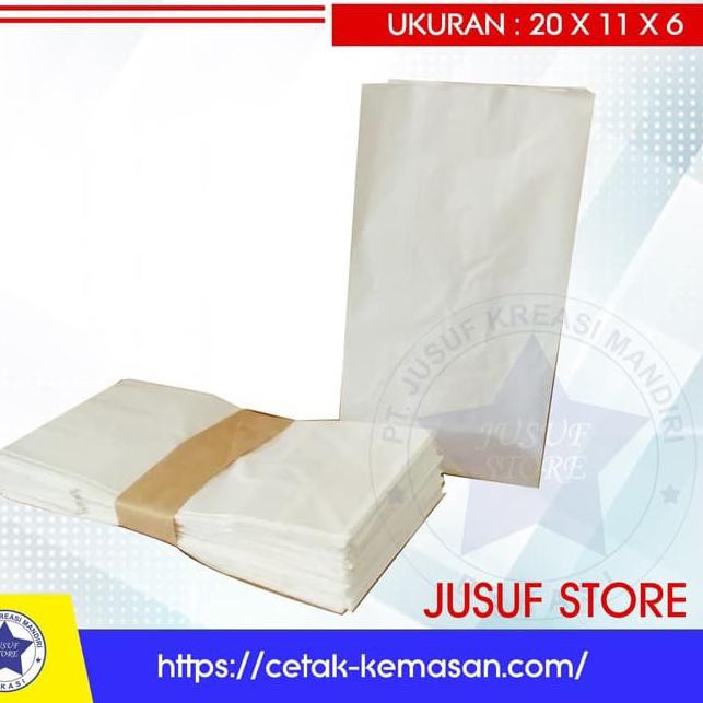 

➼qf Kantong kertas/Paperbag polos standart isi 50 pcs ✮ ✮