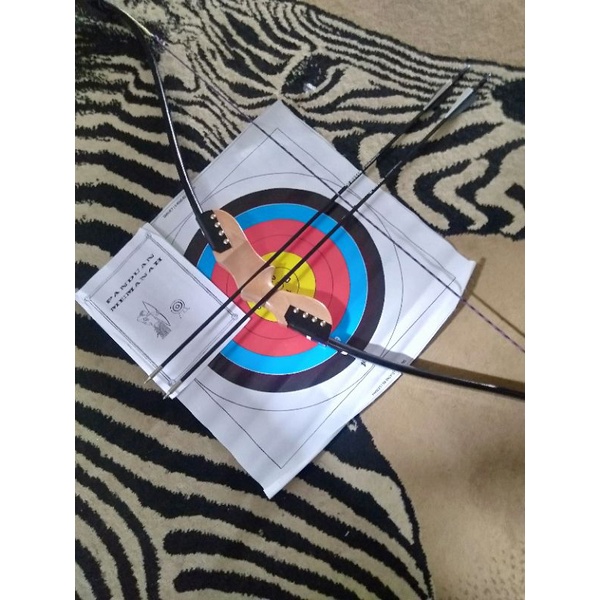 Busur Panah Panahan Set Pemula Pria Wanita Lengkap 2 Arrow Fiber Premium Quality  Archery Awet Ekono