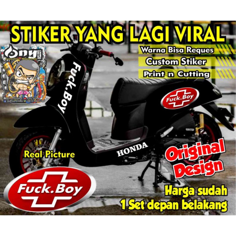 CUTTING STIKER SCOOPY FUCKBOY
