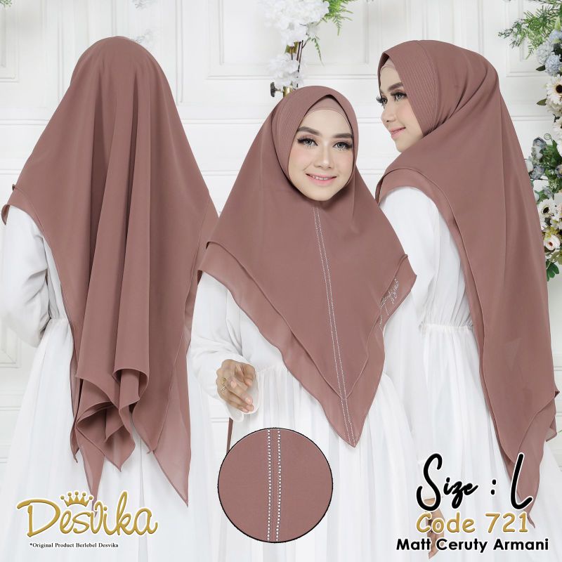 𝗦𝗛𝗘𝗟𝗢𝗩𝗘𝗦𝗛𝗢𝗣𝗣 - HIJAB KHIMAR CERUTY PARI SWAROSKI 721 PREMIUM ORIGINAL DESVIKA JILBAB BERGO KERUDUNG 