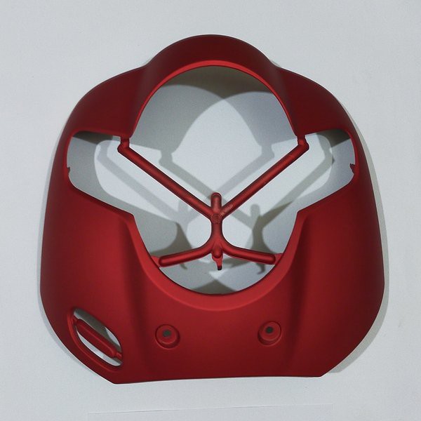 cover front panel tameng batok lampu depan Scoopy esp new K93 merah doff matte red