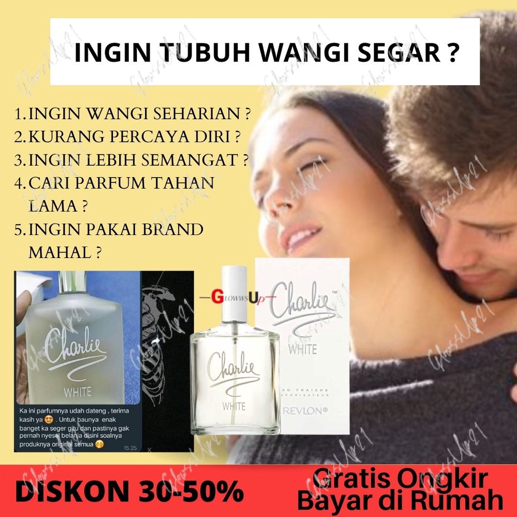 PARFUM WANITA TAHAN LAMA 24 JAM CHARLIE WHITE PARFUM REVLON ORIGINAL 100ML - ASLI IMPORT 100%