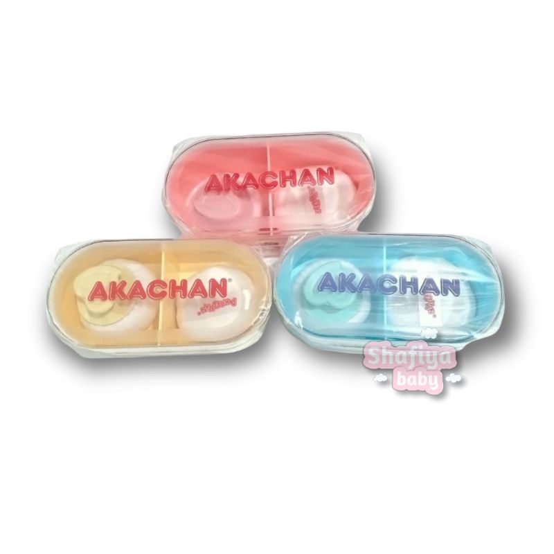 Akachan Tempat Bedak Bayi 2in1 Powder Case Double