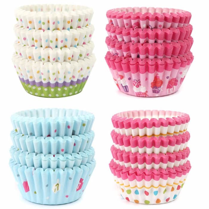Cupcake Liner - Kertas Cupcake Motif_3 x 2 cm (100pcs)