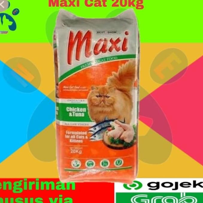 Makanan Kucing Maxi Cat 20 Kg Murah Promo Paket 3 Karung Khusus Gojek Pandraokta1