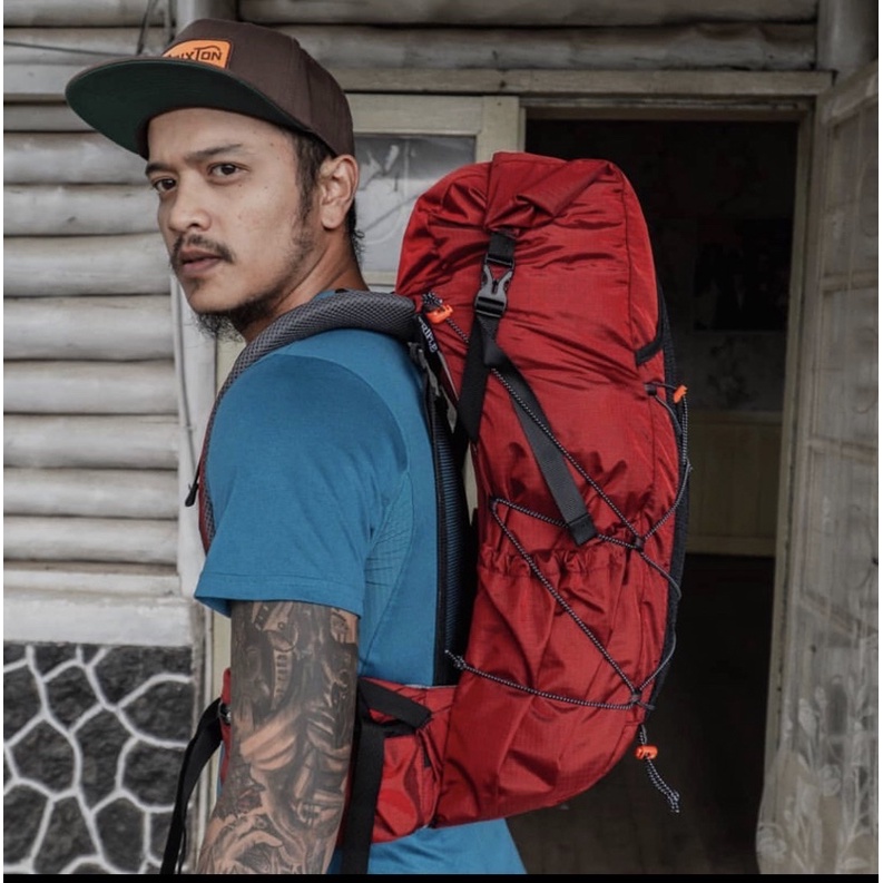 Backpack Ultralight tas gunung ringan merk triple outdoor type Larantuka V2  model terbaru gen 3