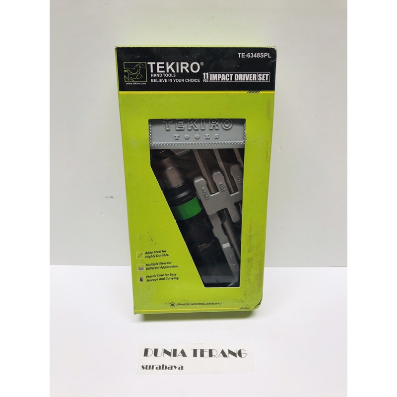 Obeng Ketok Getok Set 11pcs TEKIRO - Impact Driver Set 11pcs TEKIRO