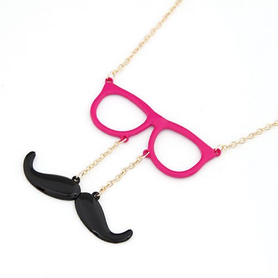 LRC Kalung Korean Persoanlity Fashion Glassess Moustache A24485X