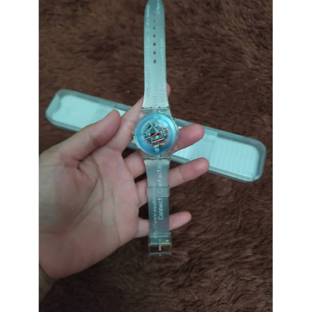 Jam wanita branded SWATCH ORI preloved second with BOX