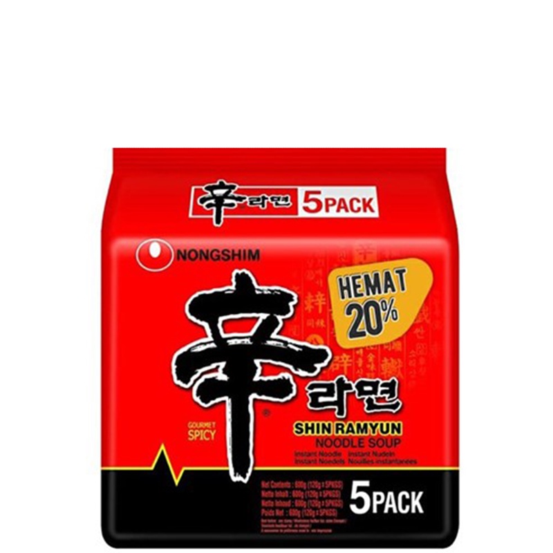 

Shin Ramyun Mushroom Mie Instan 5 x 120 gr