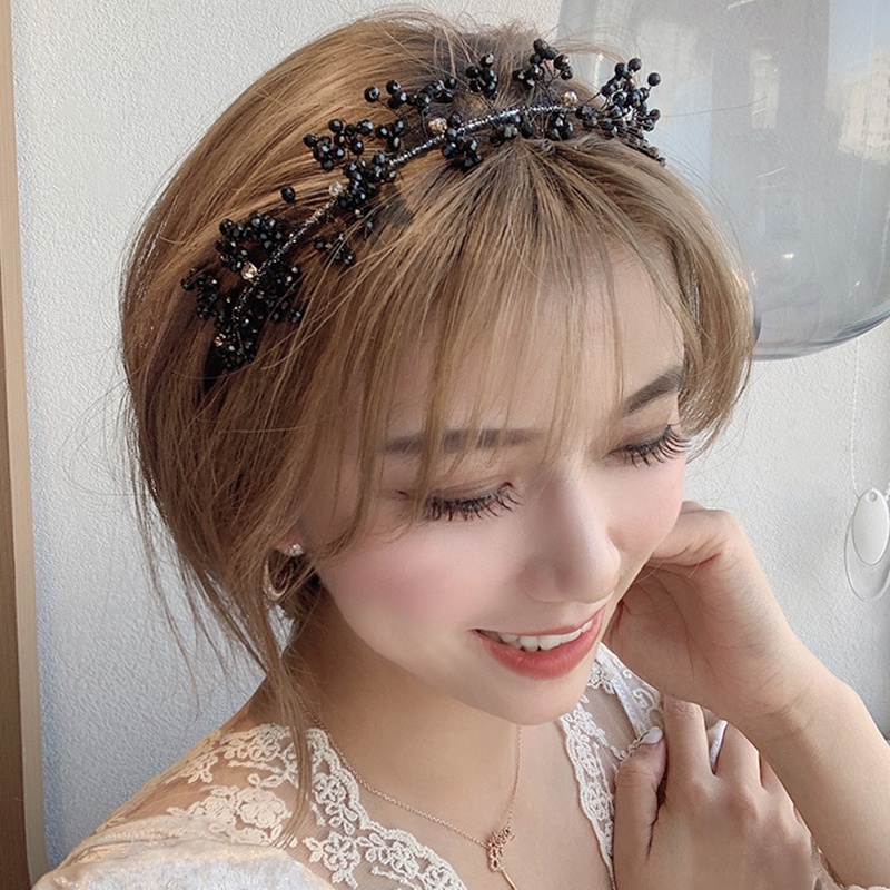 Crystal Beads Headband Women Girls Headdress Hairband