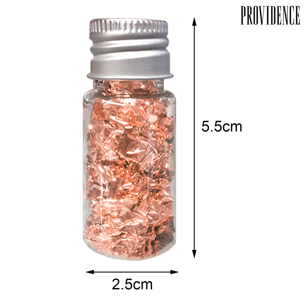 Providence 3Bottles Manicure Foil Decal Anti-fade Multifunctional Nice-looking Nail Art Gold Color Foil Paper for Women