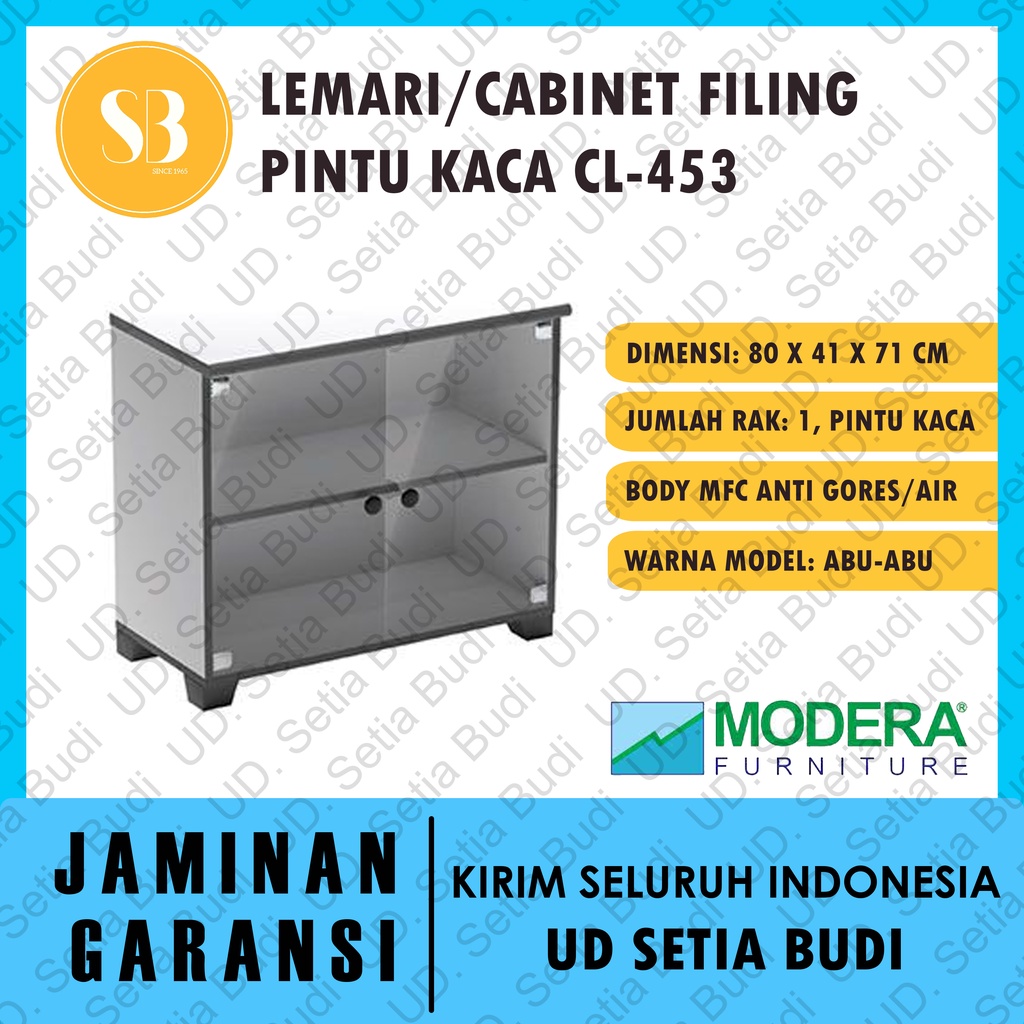 Lemari Arsip / Filing Cabinet + Pintu Kaca Modera CL-453 M-Class