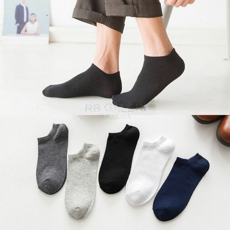 KAOS KAKI PENDEK POLOS FASHION PRIA WANITA MOTIF BERUANG DAISY ANKLE SOCK SEMATA KAKI HIDDEN SOCK RB-5