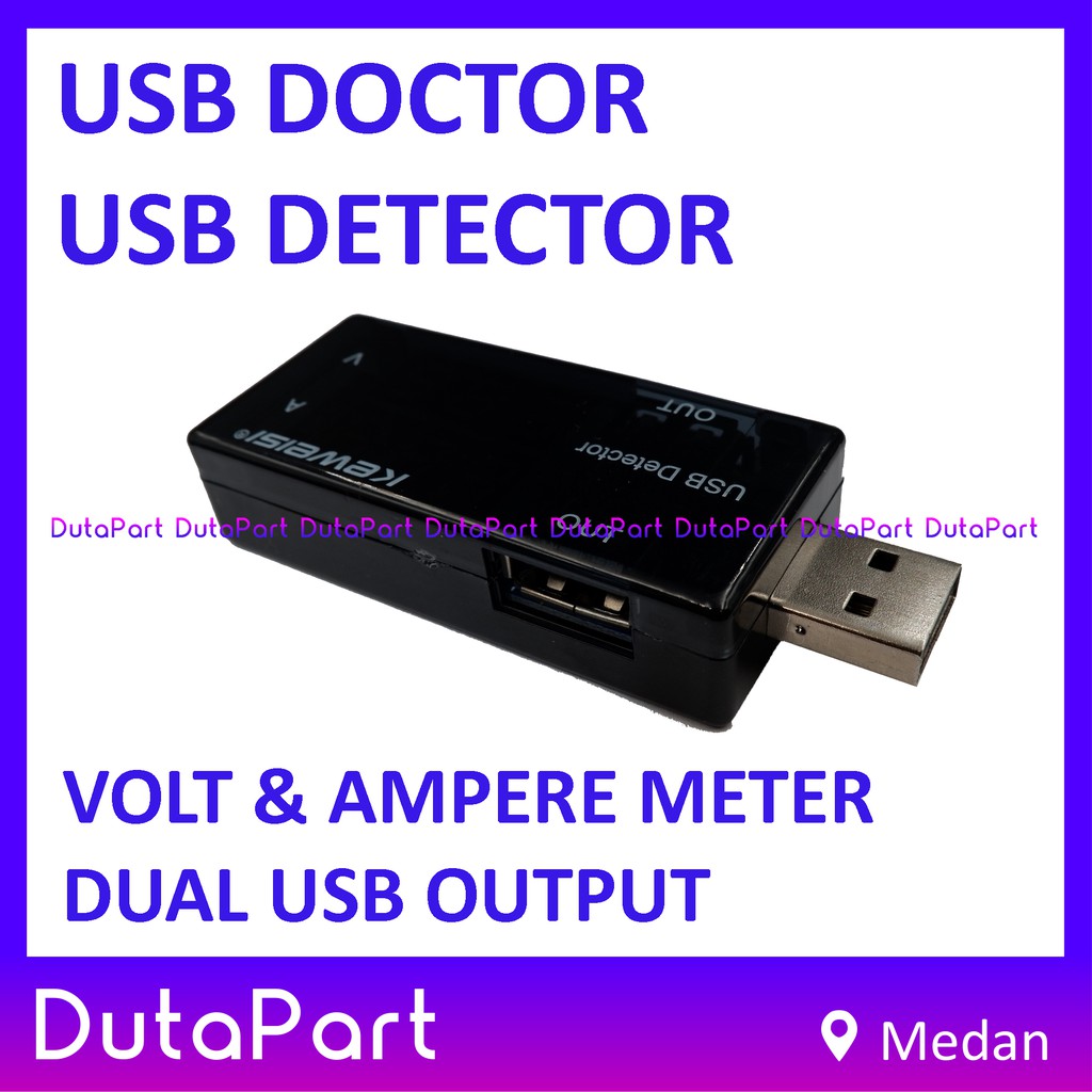 Dual USB Charger Charging Doctor Detector Current Voltage Tester Meter