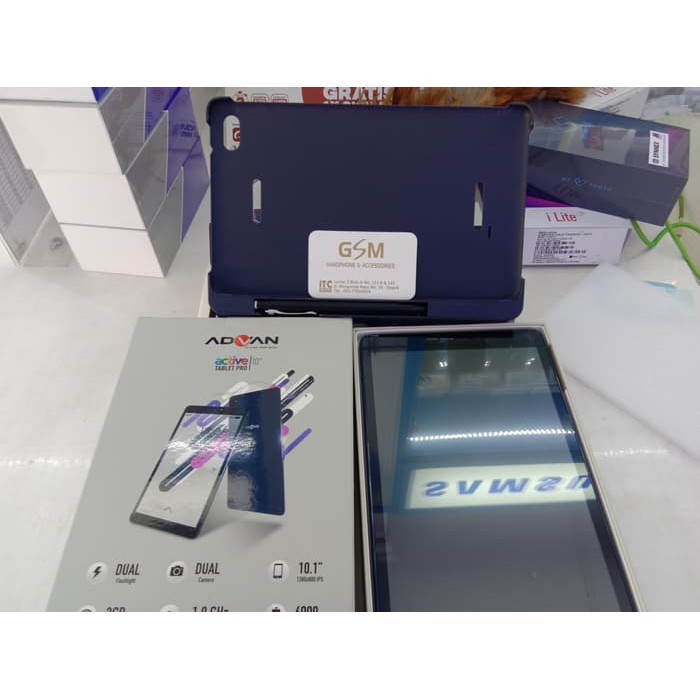 TABLET ORI HP ADVAN TABLET I10 RAM 2GB LAYAR 10INCHI GARANSI RESMI - Biru Berkualitas
