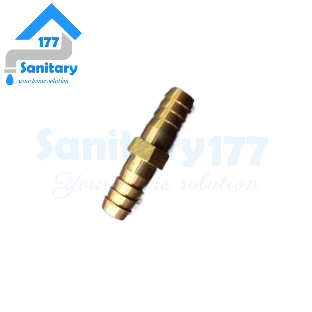 Sambungan Selang air Kuningan 1/2&quot; 5/8&quot; - fitting double sambung selang lurus 12mm 15mm brass nepel double water hose connection connector hose konektor