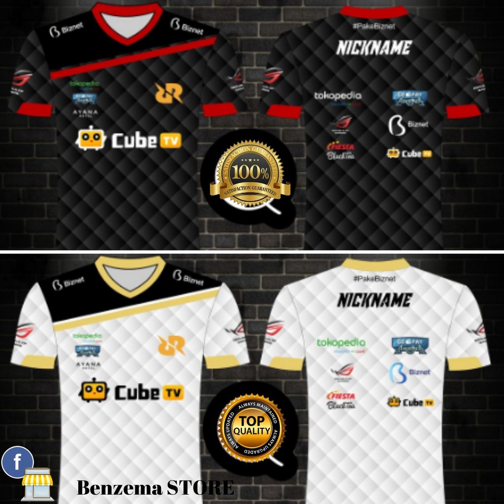 JERSEY RRQ  2018  / JERSEY KAOS TEAM RRQ 2020 BENZEMA CLOTHING
