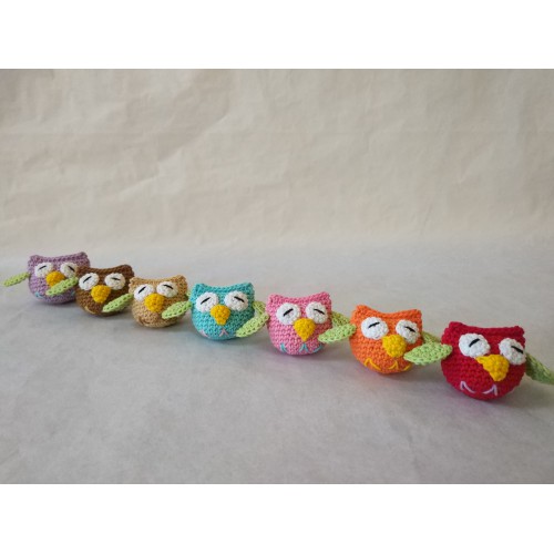 Bagcharm/Amigurumi/Boneka rajut burung hantu - owl (-kecil)-